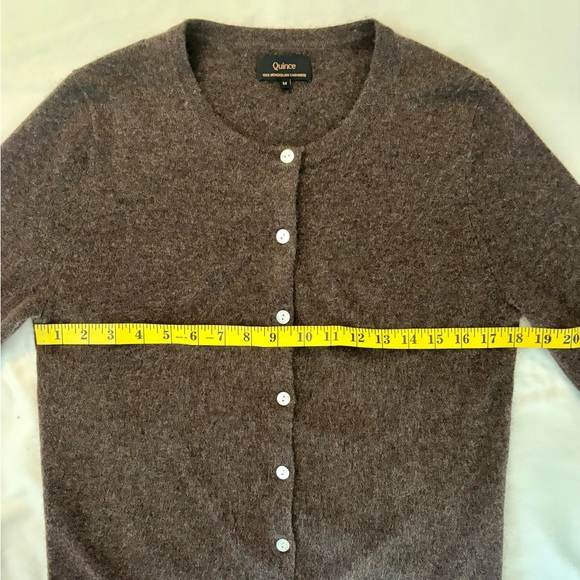 Quince 100% Mongolian Cashmere Cardigan – Truffle Brown (Size M) - Picture 11 of 15